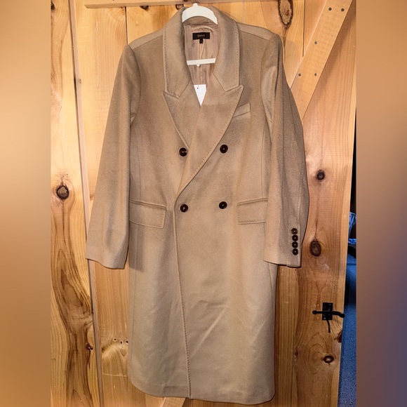 Italian Wool Camel Double-Breasted Coat - Picture 7 of 16